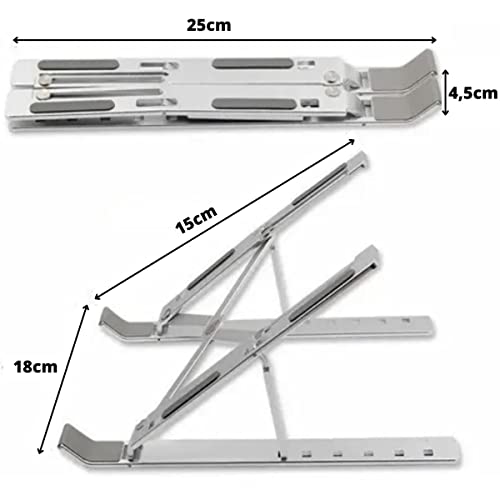 Suporte Para Notebook Ajustável Em Alumínio Weemsbox Ergonômico Ajustável Portátil Metal 5 41HcrcoJ1aL