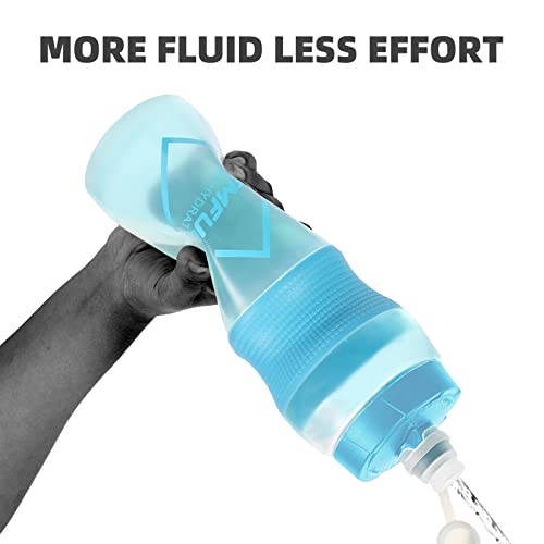 Gemful Bike Squeeze Sports Water Bottles With Twist Lock And Cap 24Oz Reusable Bicycle Bottle For Outdoors/Sports/Cycling/Running 2 Pack #TOP4