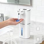 Automatic Soap Dispenser,Etopgo 380ml Rechargeable Wall Mounted Touchless Liquid Soap Dispenser with 6 Adjustable Levels,Digital Display,Sensor,IPX5 Waterproof for Bathroom,Kitchen