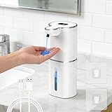 Etopgo Seifenspender Automatisch, 380ml Elektrischer Seifenspender mit Digitalanzeige, No Touch...