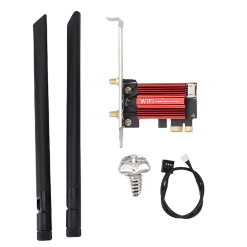 WiFi 6E Wireless 4200 MBPS BT5.2 Card para Computadora de Escritorio, Encriptación WPA3 para Seguridad de Red - Compatible con Windows 10 y 11 miniatura 5