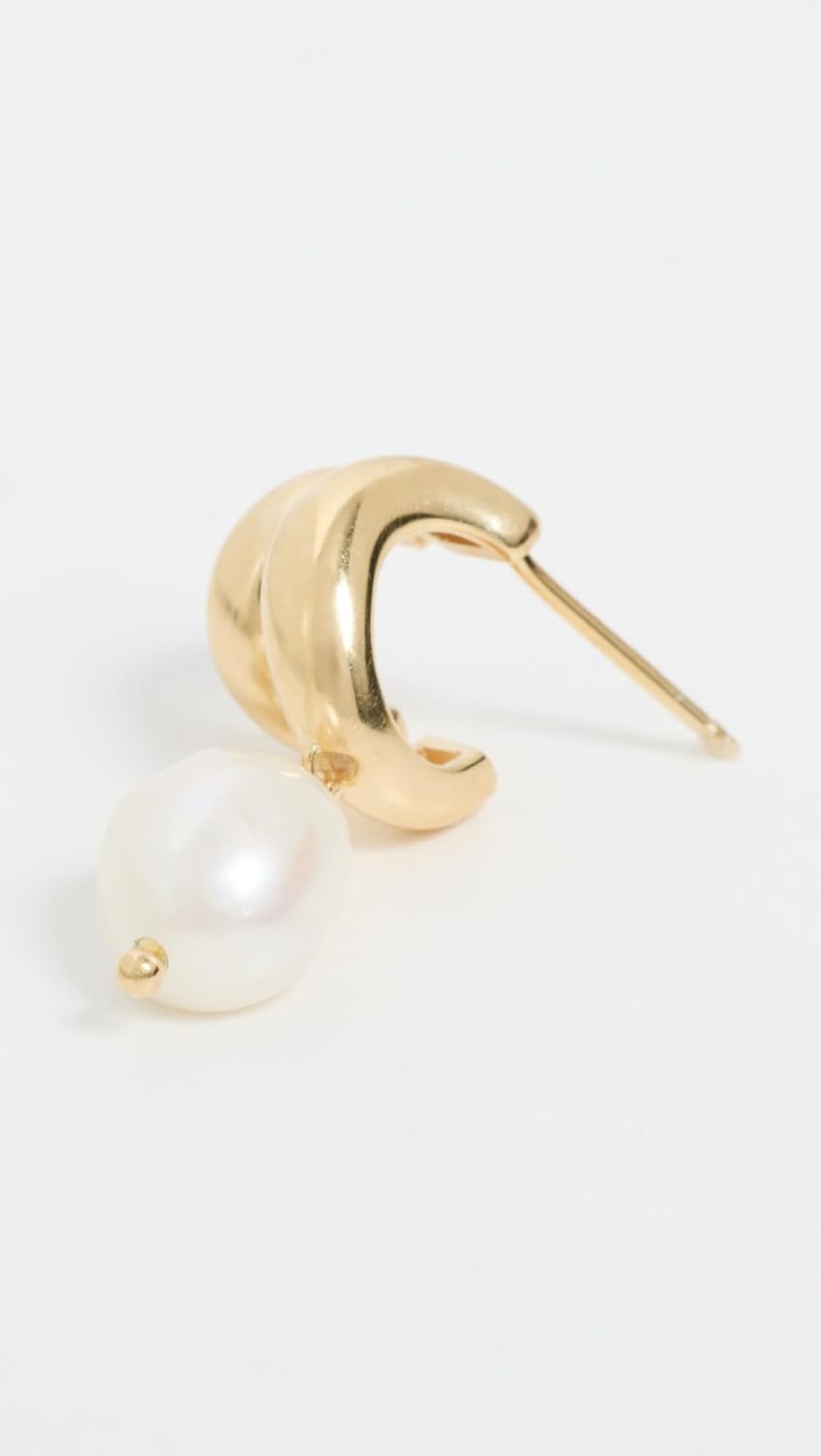 SHASHI Women's Mariko Pearl Drop Earrings, Gold/Pearl, One Size - Image 3