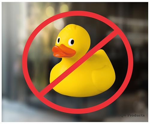 No Duck Sticker - Made in The USA - Rubber Duck Decal Sticker for 4x4