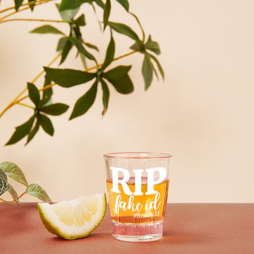 Xendelow LH421 21St Birthday Gifts For Her Him, Happy 21St Birthday Gift Women Men, Rip Fake Id 21St Birthday Gift For 21 Year Old Boys Girls, 2003 21St Birthday Shot Glass thumb #4