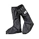 YMTECH Regenüberschuhe Wasserdicht Schuhe Überschuhe, Outdoor Rutschfester Schuhüberzieher Fahrrad Regenschutz Regenschuhe (Lang, 46-47 EU)