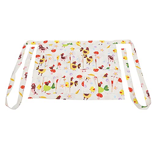 Delantal para recolección de huevos de sarga de algodón flexible y resistente
