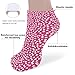 Whitepink Polka Dots Breathable Ankle Socks 1 Pairs Fashion Athletic Low Cut Sock 3.7 × 7.9 Inches