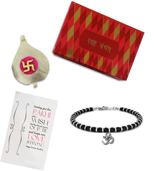 El Regalo 1st Rakhi for Baby Brother - Nazaria OM Rakhi with shagun, Rakhi Message Card in Rakhi Gift Box Rakhis for Kids/Babies/Toddlers (OM Nazaria Rakhi) (B0994L5LJG) Amazon Price History, Amazon Price Tracker