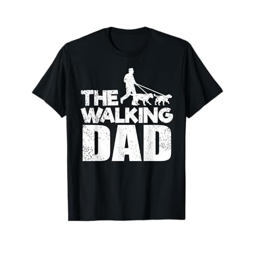 Herren The Walking Dad Hund Gassi gehen - Lustiges Hunde T-Shirt