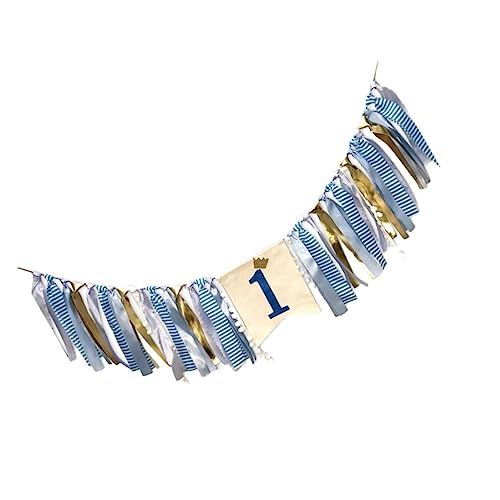 OSALADI 2 Peças Bandeira De Puxar Bandeira De Aniversário Protetor De Cabine De Fotos De 1º Aniversá