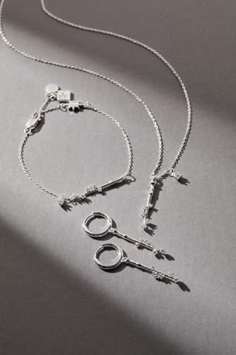 Alex and Ani Harry Potter, Harry Potter Wand Adjustable Bracelet, 925 Sterling Silver Finish, Silver, 6.5 to 8 in2