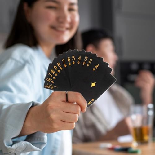 1 Deck Spielkarten, professionelle Spielkarten, wasserdichtes Plastik, kreative verdickte wasserdichte Partyspielkarten – Bild 6
