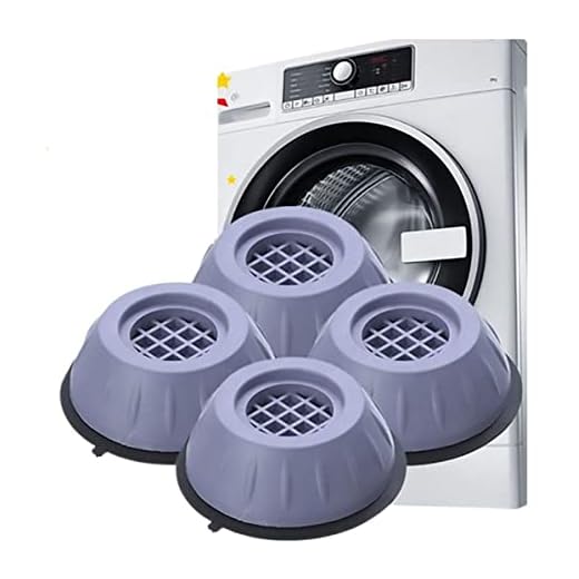 Kit 4 Pé Máquina Lavar Secadora Anti Vibração Suporte Nivela