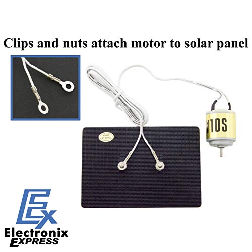 Rsr Electronics Inc Solar Motor Kit - Includes 1V / 400Ma Solar Cell Module, 1V / 400Ma Dc Solar Motor, And Motor Clip #TOP1