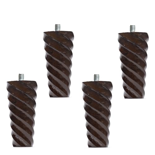 Image of Luxury Wooden Sofa Leg Furniture Sofa Chair Legs Walnut - 3 Inch - 4Pcs (SF7W)
