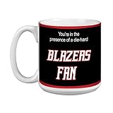 Tree-Free Greetings XM28164 Blazers Basketball-Fan, Kunstvolle Jumbo-Tasse, 570 ml
