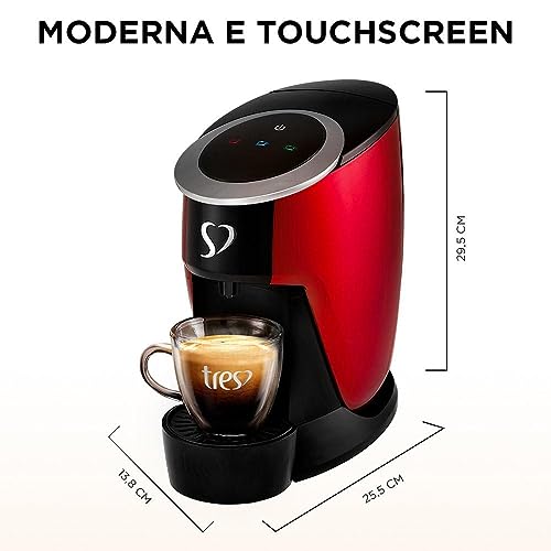 Máquina de Café, Touch, 3 Corações, Vermelha, 110V