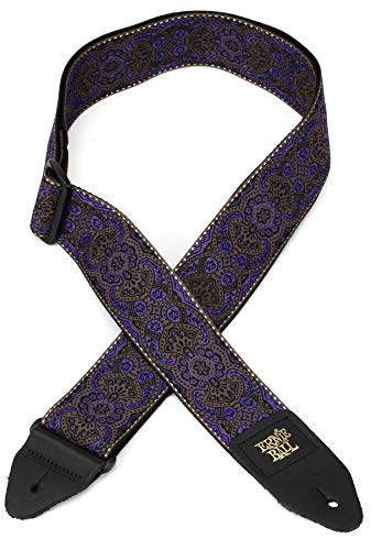 Ernie Ball Sangle en jacquard, motif cachemire violet - Les Beatles, Paul McCartney, John Lennon, RIngo Starr, George Harrison Ernie Ball Sangle en jacquard, motif cachemire violet – Image 4