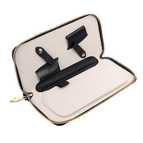 FOYTOKI Scissor Leather Pouch Hairdressing Grooming Bag Barber Salon Tool Organizer