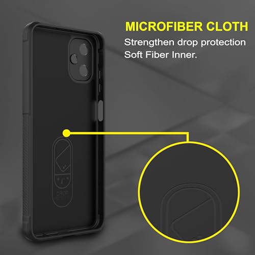 Image of Zapcase Back Case Cover for Samsung Galaxy F06 5G | Compatible for Samsung Galaxy F06 5G Back Cover | Liquid Silicon Magic Case with Camera Protection | Black