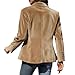 Velvet Blazer Women Long Sleeve Open Front Cardigan Business Casual Suit Jacket Work Office Dress Coats Outerwear Khaki