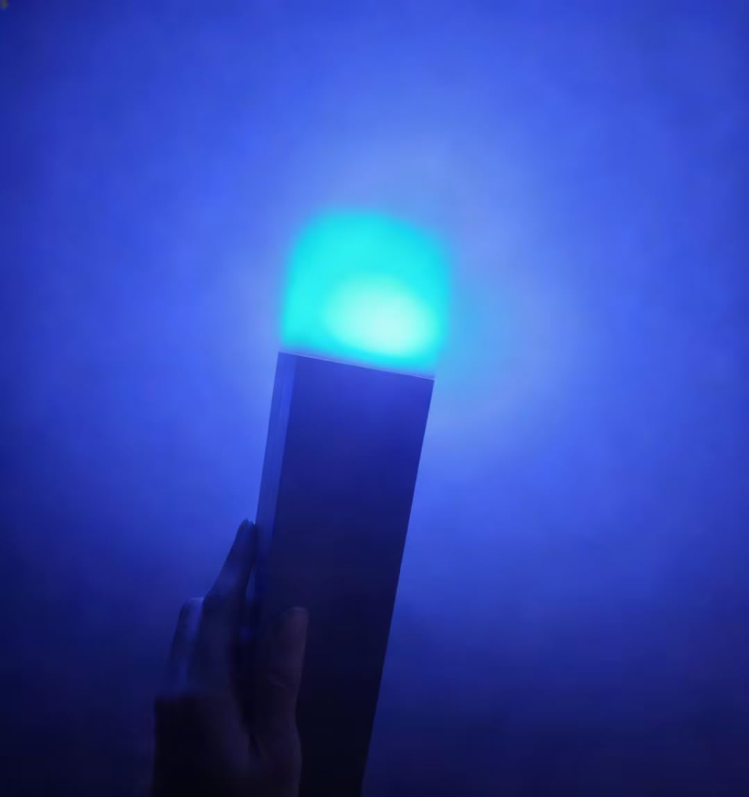 Light-up Wall Torch Lamp with 7-Color Change, Hand Held & Wall Mountable Table Lamps, USB Rechargeable Night Light, Costume Cosplay Bedside Lamp for Home/Office Decor
