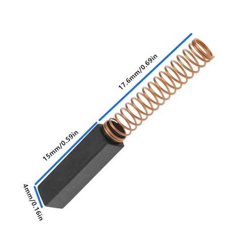 Be In Your Mind 8 Stück Kohlebürsten für Elektrowerkzeuge 4 X 4 X 15 Mm Kompatibel mit Nähmaschinen Mixer Federbürste