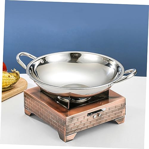 Olla caliente redonda de acero inoxidable estilo coreano miniatura 5