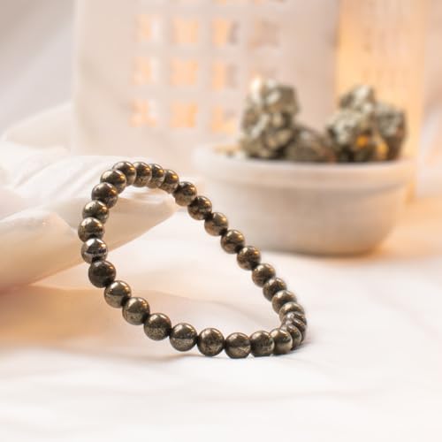 Image of Astrotalk Raw Pyrite Bracelet | Stone of Wealth, Abundance & Protection | Pyrite Stone for Wealth, Prosperity & Good Luck | Healing Crystal Bracelet for Man & Woman | Gift for Man & Woman
