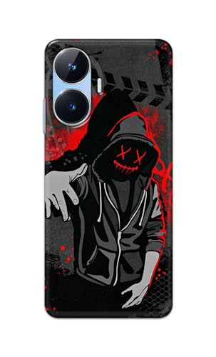 Image of Printed Hard Back Cover for Realme Narzo N55 Back Cover (Hoodie Rapper) -190724(EA)