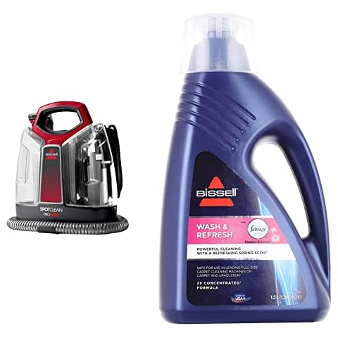 Limpia Alfombras Portátil Bissell SpotClean Proheat 36988 + Accesorio Wash & Refresh Cover