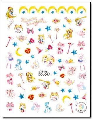 amazon com store247 3d nail colorful sailor moon carton doraemon nail art sticker decal for nail art decoration ca037 ca038 ca039 ca040 ca041 ca042 ca040 beauty personal care