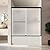 CKB Bathtub Shower Door. 56"~60" W Adjustable x 56" H Semi-Frameless Bypass Tub Door with 1/4" (6mm) Tempered Frosted Glass, Double Sliding with Matte Black Hardware Kit, Reversible