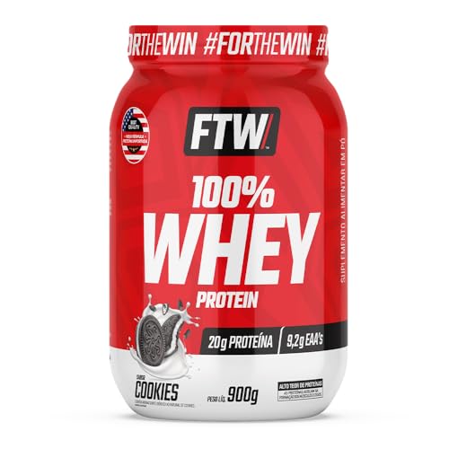 FTW 100% Whey Protein com Proteína Concentrada WPC, Suplemento Al...