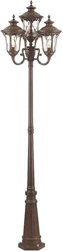 Miniatura 3 de Livex Lighting 7669-58 Oxford 4 Light Outdoor 4 Head Post, Imperial Bronze