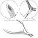 Cuticle Trimmer with Cuticle Pusher and Cutter-YINYIN Cuticle Remover Nippers Professional Stainless Steel Cutter Clippers,Pedicure Manicure Tools for Fingernails Toenails(Silver)