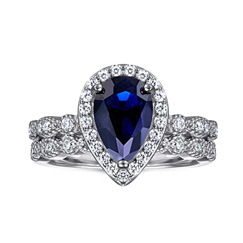 Duo de bagues mariage en argent 925 massif et oxydes scintillants pour un éclat d'exception