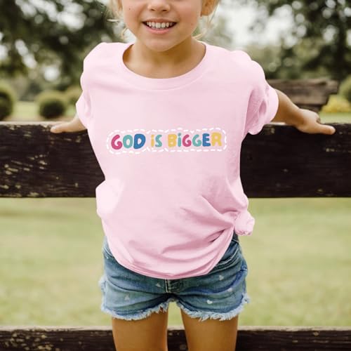 Girls Cute Christian Shirts Jesus God Faith Bible Verse Tshirt for Kids Religious Inspirational Graphic Tees Tops3