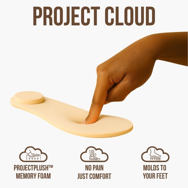 Project Cloud 100% Genuine Leather Platform Sandals For Women - Memory Foam Insole Slip Resistant Chunky Womens Sandals with adjustable straps - Wedge Sandals for Women 2026 (Bronzestar) - Image 5