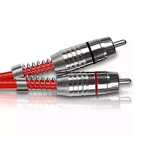 Cabo 2RCA + 2RCA Blindado 5 Metros Vermelho Stetsom