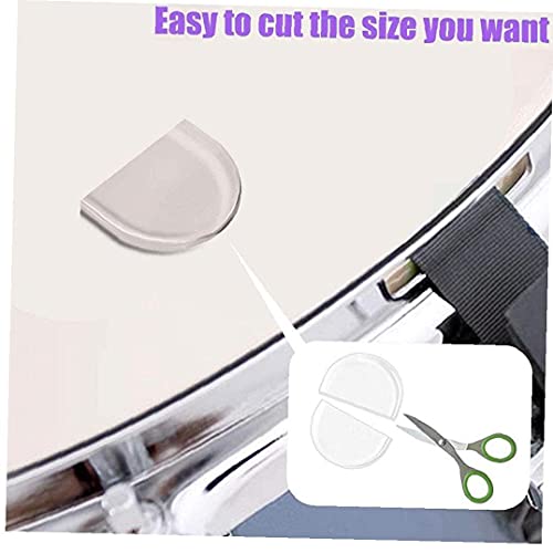 Drum Silencers Soft Clear Trommel Gum demper Resonance Pads voor toonregeling 12st - Image 3