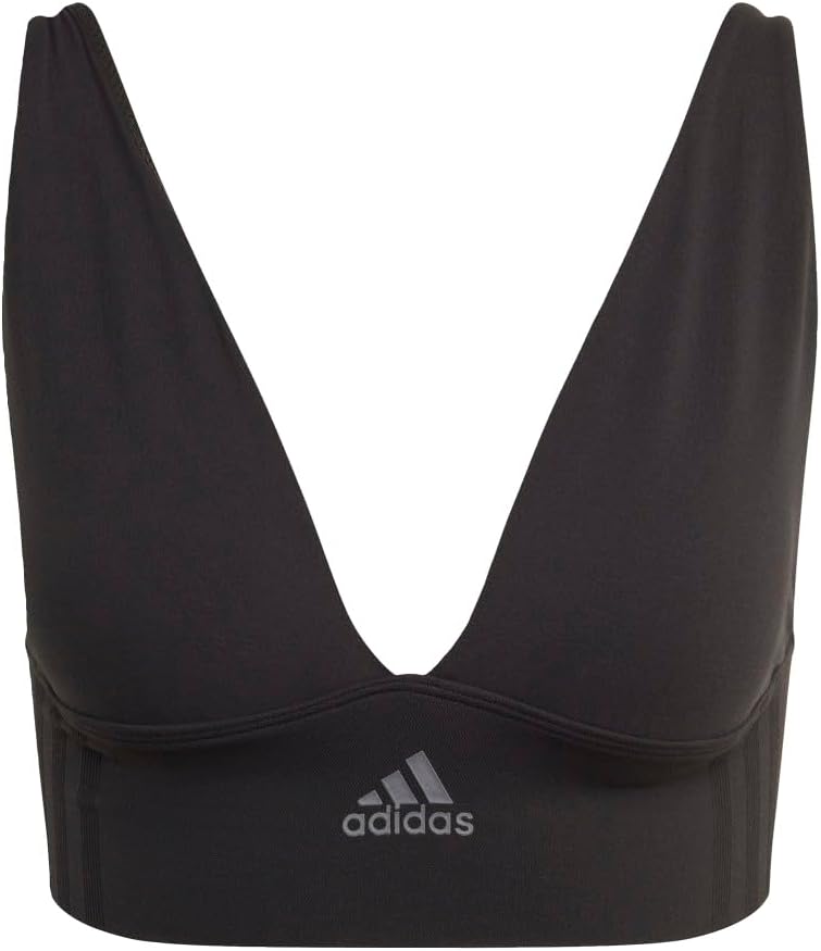 Adidas Womens Micro-Stretch Lounge Bra—Seamless Comfort & Support - Image 2