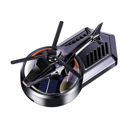 Lnhgh Ambientador solar para coche, helicóptero, difusor de coche con energía solar | Ambientador de perfume para coche,Ambientador de aromaterapia para coche, perfume de salpicadero