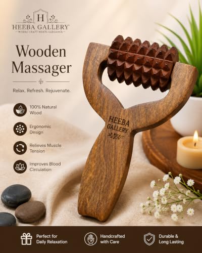 Image of Balayantra for Hair Growth Roller | Head Bala Yantra Wooden Derma Balyantra Wood Massage & Scalp Massager - Pain Relief Blood Circulation || SM01