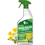 Weed Killer 1L - Extra Strong 6% Acetic Acid Spray for Fast-Acting Weed and Moss Control - Non-Residual and Ready-to-Use Formula for Gardens, Paths, Patios, Driveways, and Unplanted Areas