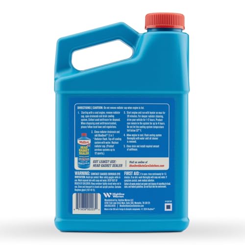 BlueDevil Products 00203 Radiator Flush & Oil Degreaser - 1 Quart - Thumbnail 2