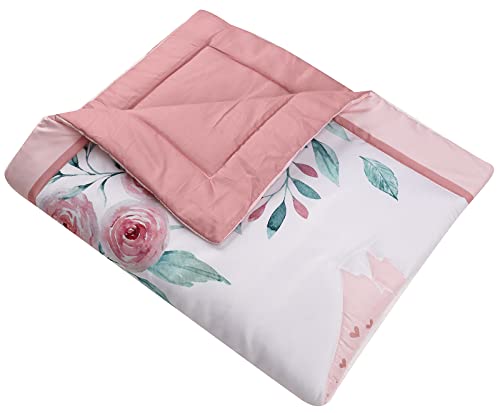 HMtideby Swan Themed Baby Toddler Blanket Quilt Cot Comforter Crib Baby Quilts for Boys and Girls Nursery Bed Throw Blanket 84x107cm - Image 3