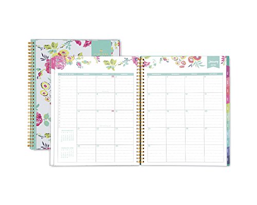 Day Designer For Blue Sky 2018 Weekly & Monthly Planner, Twin-Wire Binding, 8.5" X 11", Peyton White #TOP2