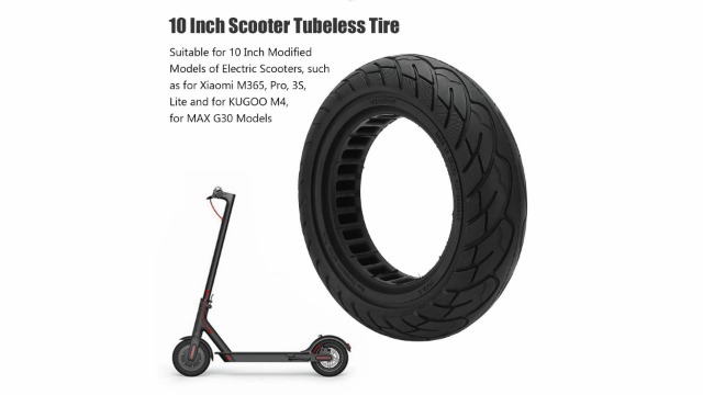 Electric Scooter Wheel, 10x2.5 Inch Electric Scooter Solid Tire 10