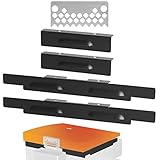 Wind Guard and Food Mesh Screen for Blackstone 17 Inch Griddle, Magnetic Wind Screen for Blackstone 17' Flat Top Gas Grill, Heat Shield/Grease Cup Filter for Blackstone with Rear Grease Cup, Black